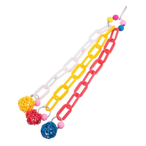FOMIYES Papagei Spielzeug Vogel Kauspielzeug Vogel Hängespielzeug Kunststoff Kette Helle Farben Vogelkäfig Dekoratives Spielzeug FOMIYES Papagei Spielzeug Vogel Kauspielzeug Vogel Hängespielzeug Kunststoff Kette Helle Farben Vogelkäfig Dekoratives Spielzeug von FOMIYES