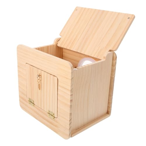 FOMIYES Holz Nistkasten Für Papageien Und Wellensittiche Brutbox Aus Robustem Material Geeignet Für Garten Balkon Und Tierhandlungen Unterkunft Für Vögel von FOMIYES