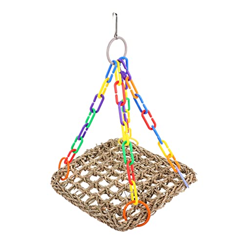 FOMIYES Kletternetz für Papageien Vogel-seegrasmatte Hühnerstall-zubehör Papageien-beißspielzeug Papageienkäfig-schaukelspielzeug Vogelspielzeug FOMIYES Kletternetz für Papageien Vogel-seegrasmatte Hühnerstall-zubehör Papageien-beißspielzeug Papageienkäfig-schaukelspielzeug Vogelspielzeug von FOMIYES