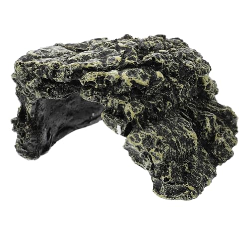 FOMIYES Reptilienhöhle Versteck Lebensraum Sonnenplattform Schmutzabweisendes Material Für Schildkrötenzubehör von FOMIYES