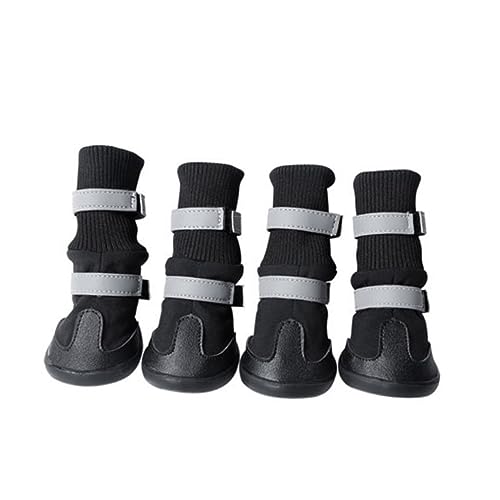 FOMIYES Hundeschuhe Zum Schneewandern Haustier-hundestiefel – Sohlengröße XL Schwarze Haustierschuhe Für Hunde Und Welpen FOMIYES Hundeschuhe Zum Schneewandern Haustier-hundestiefel – Sohlengröße XL Schwarze Haustierschuhe Für Hunde Und Welpen von FOMIYES