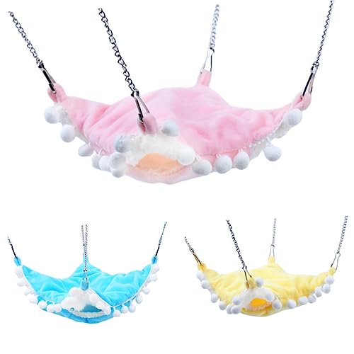 FOMIYES Luxuriöses Haustier-hängemattenbett Hamster-hängematte Doppellagiger Haustierkäfig Warmes Plüschbett Für Haustiere FOMIYES Luxuriöses Haustier-hängemattenbett Hamster-hängematte Doppellagiger Haustierkäfig Warmes Plüschbett Für Haustiere von FOMIYES