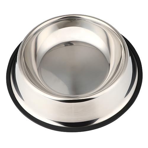 FOMIYES Futternapf Aus Hartmetall 26 cm Durchmesser Silberfarben Kein Tierbedarf Für Hunde Und Katzen FOMIYES Futternapf Aus Hartmetall 26 cm Durchmesser Silberfarben Kein Tierbedarf Für Hunde Und Katzen von FOMIYES