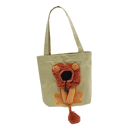 FOMIYES Katzentragetasche in Löwenform - Hundetasche - Schultertasche Aus Canvas Für Haustiere - Katzen- Und Hundetragetasche - Große Katzentragetasche - Reisetasche Für Katzen Und Hunde von FOMIYES