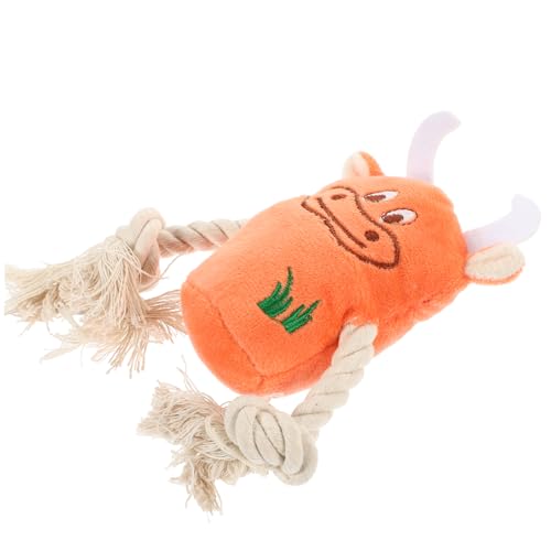 FOMIYES Hunde-quietschspielzeug Cartoon-Kuh-Design Sicheres Plüschmaterial Zum Kauen Von Welpen FOMIYES Hunde-quietschspielzeug Cartoon-Kuh-Design Sicheres Plüschmaterial Zum Kauen Von Welpen von FOMIYES