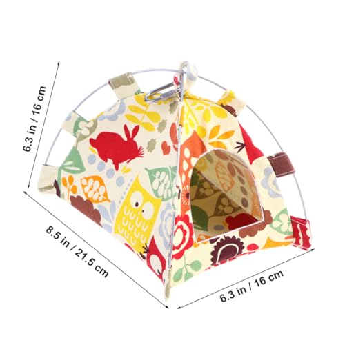 FOMIYES Parrot Winter Warm Tent Abnehmbares Haustier-Zelt Für Vögel Gemütliches Zuhause Für Papageien Sittiche Und Kleine Haustiere Für Und Außenbereich Buntem Zoo-Muster FOMIYES Parrot Winter Warm Tent Abnehmbares Haustier-Zelt Für Vögel Gemütliches Zuhause Für Papageien Sittiche Und Kleine Haustiere Für Und Außenbereich Buntem Zoo-Muster von FOMIYES
