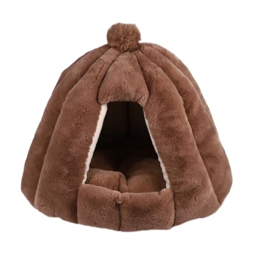 FOMIYES Haustierbett Halbgeschlossenes Katzennest Warme Hundematte Bequemer Runder Zwinger Als Mehrzweckunterlage FOMIYES Haustierbett Halbgeschlossenes Katzennest Warme Hundematte Bequemer Runder Zwinger Als Mehrzweckunterlage von FOMIYES
