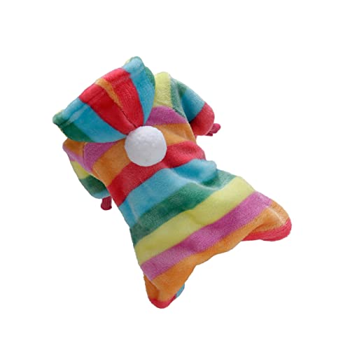 FOMIYES weiche Fleece-Welpenkleidung Warmer Haustiermantel Hundemantel mit Kapuze Flanellmantel süßer Pullover gestreiftes Hemd Streifen Overall Strumpfhose einstellen Hundekleidung FOMIYES weiche Fleece-Welpenkleidung Warmer Haustiermantel Hundemantel mit Kapuze Flanellmantel süßer Pullover gestreiftes Hemd Streifen Overall Strumpfhose einstellen Hundekleidung von FOMIYES
