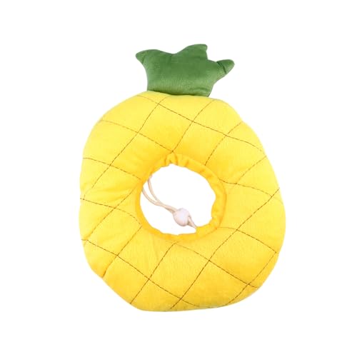 FONDOTIN Katzenhalsband Weiche Baumwolle Elisabethanisches Haustierhalsband Modisches Ananas-Design Leicht Zu Tragen von FONDOTIN