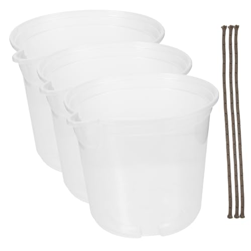 FONDOTIN 1 Satz Blumentopfbecken Korb System Wasserkrug Pflanzbecken Behälter Für Den Gemüseanbau Selbstbewässernde Pflanzgefäße Topfaufhänger Container Blase Drainage Transparent Plastik von FONDOTIN