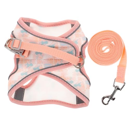 FONDOTIN 1 Satz Hund Walking Leine Choke-Kette für Hunde einziehbare Hundeleine Miniatur-Dackel Hundekette co hundegurt hundelaufband Hundegeschirr und Leine Hundehalsbänder Polyester Rosa von FONDOTIN