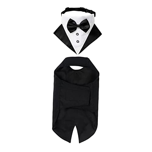 FONDOTIN Eleganter -hundeanzug Mit Fliege Und Bandana XXL Für Die Besonderen Momente Ihres Haustieres von FONDOTIN
