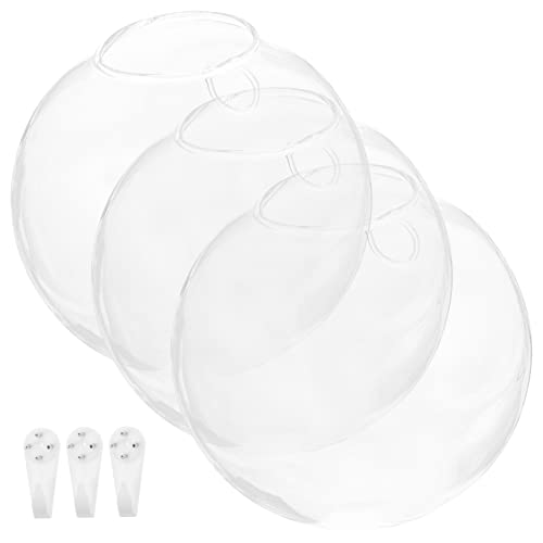 FONDOTIN 1 Satz Hydroponische Vase Zum Aufhängen An Der Wand Hängend Für Zimmerpflanzen Geländer Gießkanne Zimmerpflanzen Aquarium Anlage Wohnkultur Wandbehang Wandpflanzer Glas Transparent von FONDOTIN