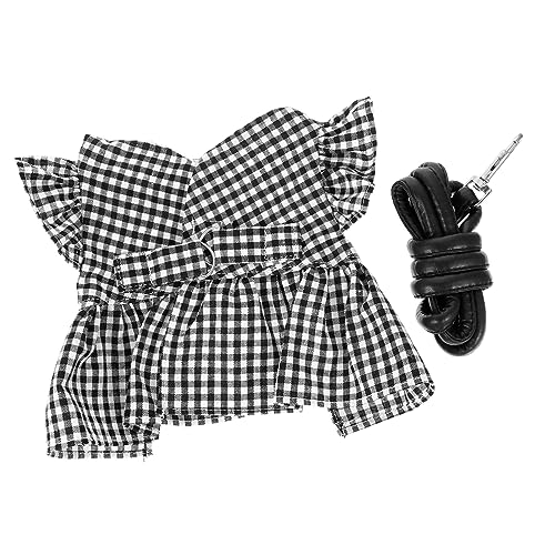 FONDOTIN Elegantes Zugseil-Set Meerschweinchen-kostüm Kleid Und Brustgurt Modisches Haustier-häschen-Outfit 2-teilig Rock L von FONDOTIN