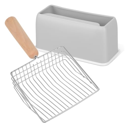 FONDOTIN 1 Satz Schaufel Für Katzenstreu Groß Katzenschaufel Zubehör Schaufeln Sichter Klein Scoop Sichtung Abfallschaufel Mit Halter Wurf Bausatz Katzenstreu-netzschaufel Grey Abs FONDOTIN 1 Satz Schaufel Für Katzenstreu Groß Katzenschaufel Zubehör Schaufeln Sichter Klein Scoop Sichtung Abfallschaufel Mit Halter Wurf Bausatz Katzenstreu-netzschaufel Grey Abs von FONDOTIN