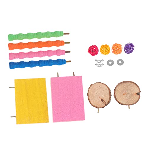 FONDOTIN 1 Satz Sprungbrett Papagei Hamsterkäfig Vogelspiel -fitnessstudio Papageienspielzeug Für Große Vögel Vogelfütterer Puzzle Futterspender -papageienspielzeug Hölzern FONDOTIN 1 Satz Sprungbrett Papagei Hamsterkäfig Vogelspiel -fitnessstudio Papageienspielzeug Für Große Vögel Vogelfütterer Puzzle Futterspender -papageienspielzeug Hölzern von FONDOTIN