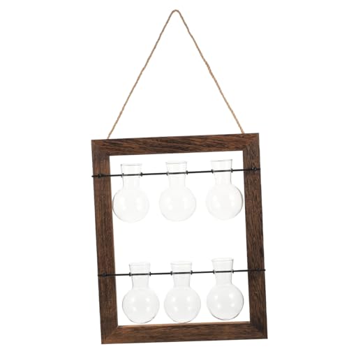 FONDOTIN 1 Satz Wandmontierter Glaspflanzer Drinnen Hängend Anlage Wandpflanzendekor Pflanzenvermehrung Wandbehang Hanging Pflanzer Wohnkultur Glasvase Glas Mit Hohem Borosilikatgehalt von FONDOTIN