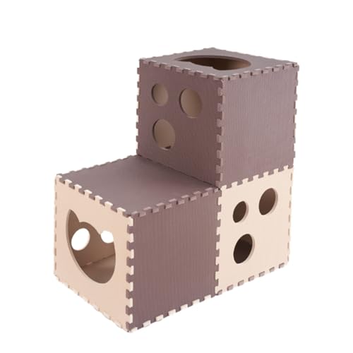 FONDOTIN 1 Satz interessantes Katzenspielzeug drinnen verstecken Katzenspiele für Katzen Wellness katzenpflege Cats Love Verschleißfester Katzenspieltunnel Kätzchen Versorgung Eva von FONDOTIN