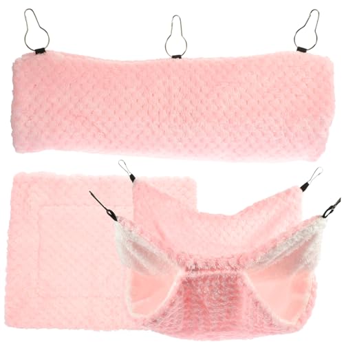 FONDOTIN 1 Set Hamster Hängematte Haustierbetten Ferred Hängematte Meerschweinchen Chinchilla Warme Haustiermatte Warmes Haustierbett Bequeme Haustier Hängematte Warmer von FONDOTIN