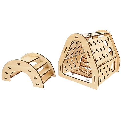 FONDOTIN 1 Set Hamster Holzhaus Zum Selbermachen Zusammengebaut Dekoration Für Den Lebensraum Kleiner Tiere Quietsch Rutsche Brücke Für Kleine Haustiere Rennmaus Hamsterleiter FONDOTIN 1 Set Hamster Holzhaus Zum Selbermachen Zusammengebaut Dekoration Für Den Lebensraum Kleiner Tiere Quietsch Rutsche Brücke Für Kleine Haustiere Rennmaus Hamsterleiter von FONDOTIN