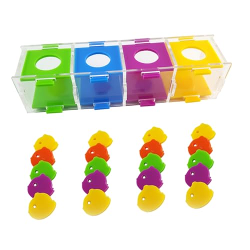 FONDOTIN Papagei Intelligenz Große Vogel Spielzeug Kognitive Sortierung Box Für Papageien Spaß Engagieren Spielzeug von FONDOTIN