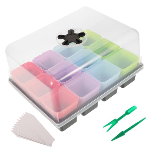 FONDOTIN 1 Set Von Funktionale Pflanztöpfe Quadratische Form Robuster Kunststoff Für Wachsende Blumentöpfe Und Gemüse von FONDOTIN