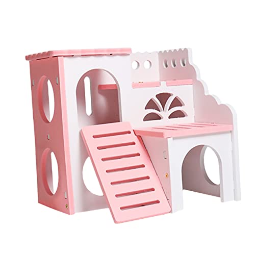 FONDOTIN Hamsterhaus Aus Holz Hütte Hangleiter Großes Schlafnest Spielzeug Für Eichhörnchen FONDOTIN Hamsterhaus Aus Holz Hütte Hangleiter Großes Schlafnest Spielzeug Für Eichhörnchen von FONDOTIN