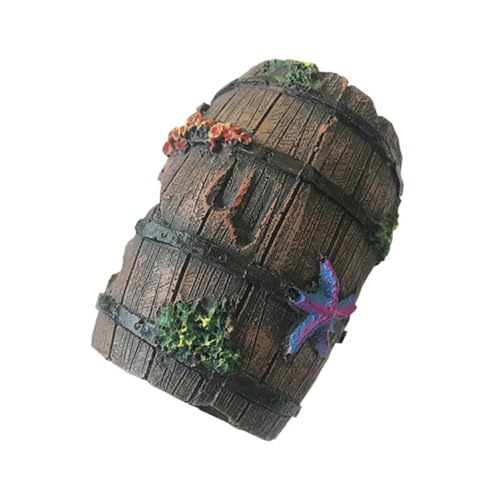 FONDOTIN 1 Stück Landschaftsgestaltung Seesternfass Filter Für Aquarien Dekorationen Für Aquarien Ornamente Tank Fischfutter Schaum Zubehör Kanister Futterautomat Für Fische Harz von FONDOTIN