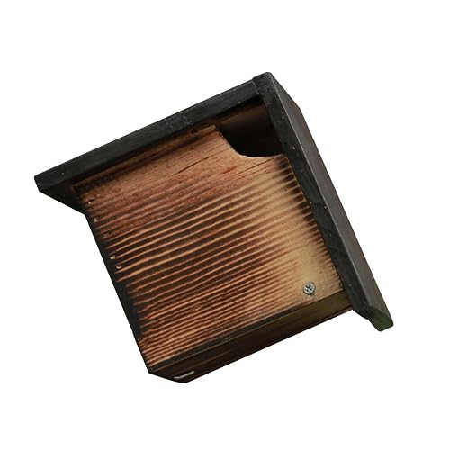 FONDOTIN Holz Vogel Nest Mit Metall Knopf Für Haustiere Vogelkäfig Brutkasten Für Kleine Vögel Vogelbedarf Für Draußen Mit Seitenabdeckung Zum Öffnen Für Einfache Reinigung von FONDOTIN