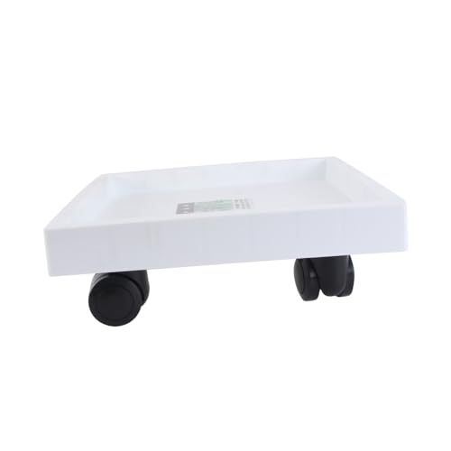 FONDOTIN Quadratisches Blumentopftablett Mit Beweglichen Rädern Blumentopfwagen Blumentopf-basistablett Universalrad Blumentopftablett Blumentopf-wassertablett Schützt Boden Und Möbel von FONDOTIN