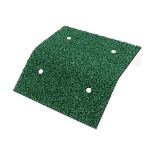 FONDOTIN 1 Stück Turtle Basking Platform aus Simulierte Rasen Kletterleiter für Schildkröten im Aquarium Rutschfestes Design Langlebig für Reptilien und Terrarien Dekoration von FONDOTIN