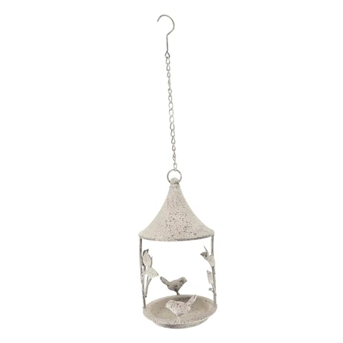 FONDOTIN 1 Stück Vogelfütterer deckenkorb Hanging Basket einhängekorb Bird feeders balkondeko Balkon Dekoration außen blumenständer Gartenregal Apparate zum Füttern von Vögeln Eisen Green von FONDOTIN