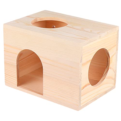 FONDOTIN 1 Stück meerschweinchen versteck Haustier eichhörnchenfutterstation Eichhörnchenfutterhaus Nagerhaus für Meerschweinchen Futterhütte für Eichhörnchen praktischer Futterautomat Holz FONDOTIN 1 Stück meerschweinchen versteck Haustier eichhörnchenfutterstation Eichhörnchenfutterhaus Nagerhaus für Meerschweinchen Futterhütte für Eichhörnchen praktischer Futterautomat Holz von FONDOTIN