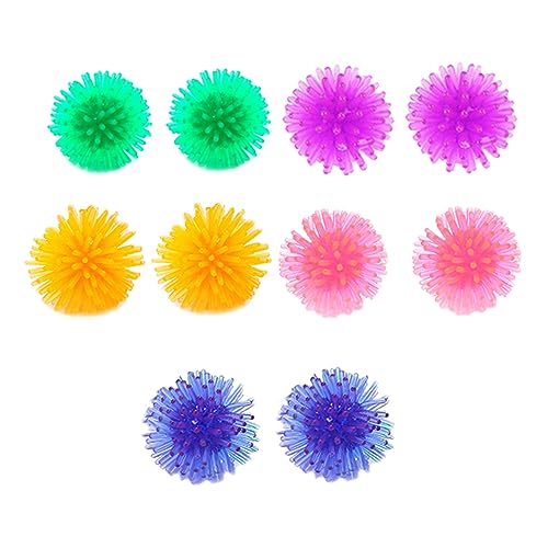 FONDOTIN 10 Stück Bunte Katzen Spielbälle Weiche Stachelige Spielzeuge für Katzen für Interaktive Beschäftigung und Bewegung Zufällige Farben Langlebig und Sicher Zufällige FONDOTIN 10 Stück Bunte Katzen Spielbälle Weiche Stachelige Spielzeuge für Katzen für Interaktive Beschäftigung und Bewegung Zufällige Farben Langlebig und Sicher Zufällige von FONDOTIN