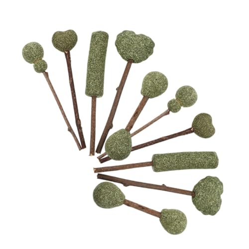 FONDOTIN 10 Stück Teiliges Catnip Lollipops Katzenminze Kauspielzeug zur Zahnreinigung Fördert Verdauung und Spielspaß Leichtes Katzenspielzeug für Katzen Natürliche Katzenleckerlis von FONDOTIN