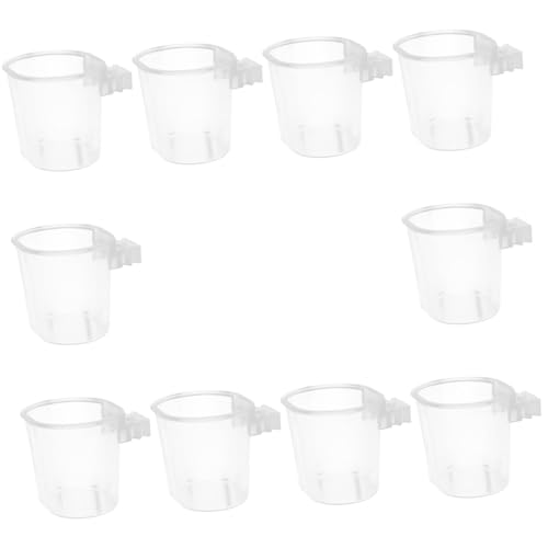 FONDOTIN 10 Stück Teiliges Parrot Cage Futterspender aus Robustem Kunststoff mit Schlitzbefestigung für Kleine Vögel und Papageien Waschbar Langlebig für Futter und Wasser im Vogelkäfig FONDOTIN 10 Stück Teiliges Parrot Cage Futterspender aus Robustem Kunststoff mit Schlitzbefestigung für Kleine Vögel und Papageien Waschbar Langlebig für Futter und Wasser im Vogelkäfig von FONDOTIN