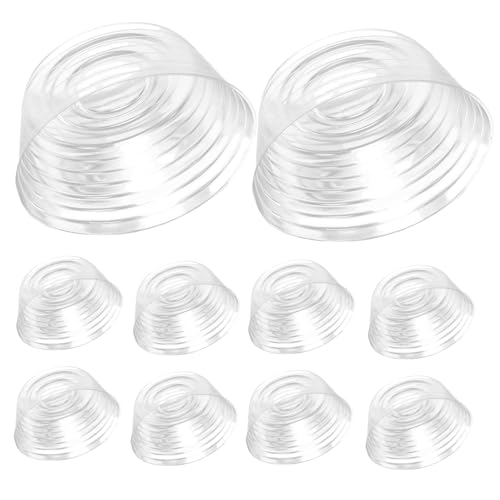 FONDOTIN 10 Stück Teiliges Transparentes Pflanzentopf Untersetzer Wasserdichter Blumentopf Innenbehälter für Pflanzenpflege und Transport für Gartenliebhaber von FONDOTIN