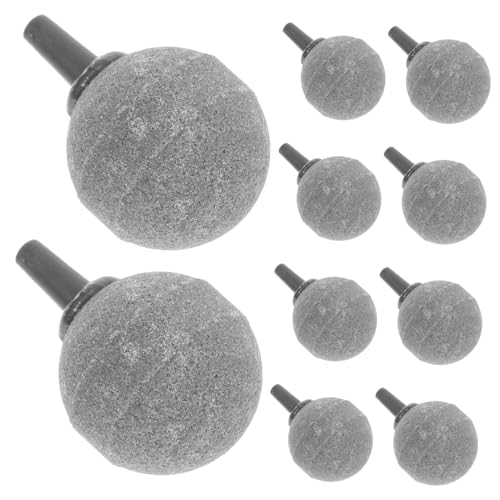 FONDOTIN 10St Diffusorblase Aquarium Luftstein Blasendiffusor Volle Cotton Operationskappe Luftstein für Aquarien Luftstein für Sauerstoffpumpe Blasenstein Luftstein-Aquarium Grey von FONDOTIN