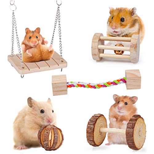 FONDOTIN 10St Zähneknirschen Haustierspielzeug aus Holz Hamsterspielzeug Spielzeug für Hamster Spielzeuge Kaninchenspielzeug Kauspielzeug für Haustiere Holzspielzeug Hase Kinderkrankheiten von FONDOTIN