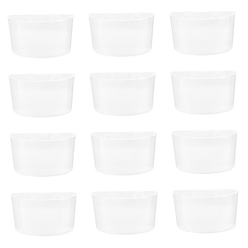 FONDOTIN 12Stücke Bird Feeder Water Cup Hanging Trough Durable Plastic Bird Food Box for Small Birds Like Parrots and Canaries Easy to Install for Cages and Outdoors von FONDOTIN