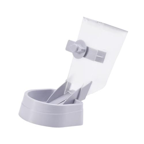 FONDOTIN 1Pc Hängende Futterspender Futterspender Tier Hundefutter Feeder Hund Wassernapf Spender Automatische Katze Heimtierbedarf Hunde Hundenapf Hundefutterspender Grau Kunststoff von FONDOTIN