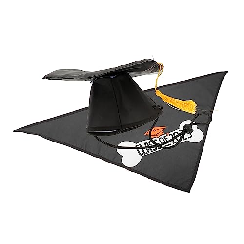FONDOTIN 1Satz Abschlusskostüm Mit Doktorhut Und Bandana Für Haustiere Fotografie Accessoire Für Partys Und Abschlussfeiern FONDOTIN 1Satz Abschlusskostüm Mit Doktorhut Und Bandana Für Haustiere Fotografie Accessoire Für Partys Und Abschlussfeiern von FONDOTIN