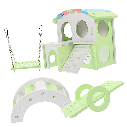 FONDOTIN 1Satz Hamster Teiliges Farbenfrohes Nest Brücke für Hamster Meerschweinchen und Kleine Haustiere Kletter und Ruhehaus für Tierische Freunde FONDOTIN 1Satz Hamster Teiliges Farbenfrohes Nest Brücke für Hamster Meerschweinchen und Kleine Haustiere Kletter und Ruhehaus für Tierische Freunde von FONDOTIN