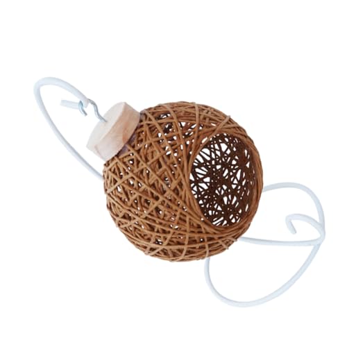 FONDOTIN Hamster Nest Woven Rattan Schlaf Käfig Haustier Spielzeug Atmungsaktive Matte Enthalten Zufällige Farbe von FONDOTIN