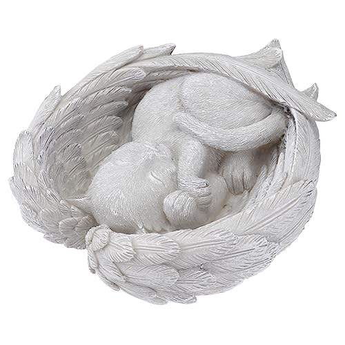 FONDOTIN Resin Memorial Cat Angel Statue Für Garten Gedenkstein Für Verstorbene Haustiere Liebevolle Katzen-Dekoration Für Erinnerungen Wetterfestes Design Für Innen Außenbereiche FONDOTIN Resin Memorial Cat Angel Statue Für Garten Gedenkstein Für Verstorbene Haustiere Liebevolle Katzen-Dekoration Für Erinnerungen Wetterfestes Design Für Innen Außenbereiche von FONDOTIN