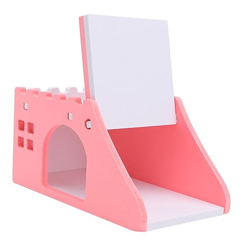 FONDOTIN Trompetenzubehör 1Stk Little Pet Staircase Villa Hamster Holzhaus Kleintier Schlafnest Sportspielzeug Hamsterspielzeug Haustier Spielzeuge Hamsterhaus aus Holz Hamstervilla Igel von FONDOTIN