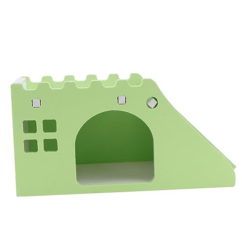 FONDOTIN 1 Stück Hamsternest Versteck Holz-Hamsterhaus Rutsche Haustier-Spielhaus für Hamster Winddicht bequemer Schlafplatz zufälliger Stil von FONDOTIN