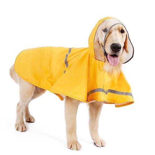 FONDOTIN 1Stk Regenmantel für Haustiere Warnschutz Regenjacke hunderegenmantel Hundesachen kleine Hundemäntel Hund cool wimperntusche Hunde-Regen-Kapuzenpullover Haustier-Regentuch Yellow FONDOTIN 1Stk Regenmantel für Haustiere Warnschutz Regenjacke hunderegenmantel Hundesachen kleine Hundemäntel Hund cool wimperntusche Hunde-Regen-Kapuzenpullover Haustier-Regentuch Yellow von FONDOTIN