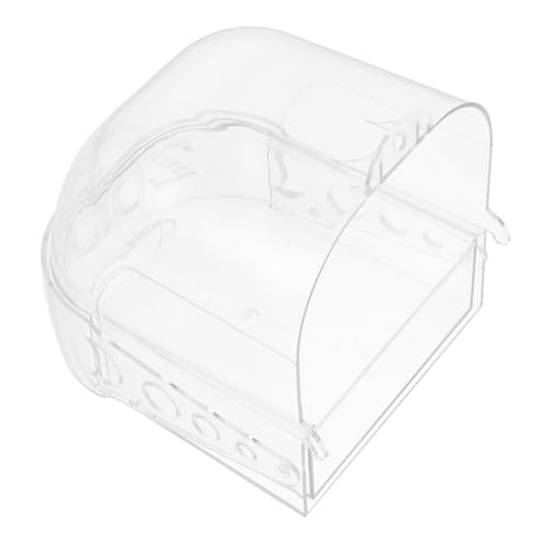 FONDOTIN 1stück Multifunktionale Vogelbadewanne Transparente Dusche Für Vögel Geeignet Für Käfige Leicht Zu Reinigen Und Stabil Für Papageien Und Andere Haustiere von FONDOTIN