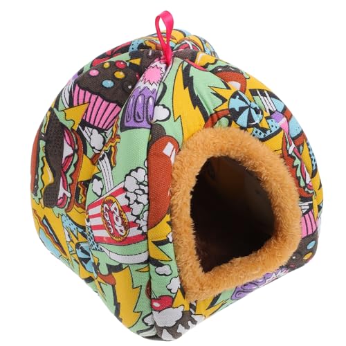 FONDOTIN Adorable House – Warmes Nest Für Hamster Ratten Und Frettchen Für Kaltes Wetter Und Bequemen Schlaf FONDOTIN Adorable House – Warmes Nest Für Hamster Ratten Und Frettchen Für Kaltes Wetter Und Bequemen Schlaf von FONDOTIN